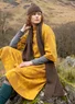 Strickschal aus Alpakagemisch (dunkelerde Einheitsgröße)