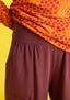 Pantalon  Stella  en jersey de coton biologique/élasthanne aubergine thumbnail