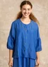 Linen blouse (lupin S)