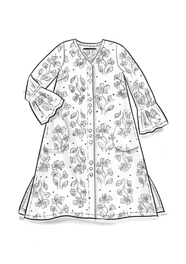Webkleid „Meadow“ aus Bio-Baumwolle - dunkelerde