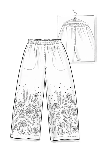 Pantalon "Dawn" en coton biologique - noir