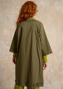 Besticktes Kleid „Fåle“ aus Bio-Baumwolle - fichte