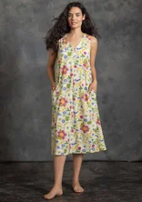 Tricot jurk "Midsommarsol" van biologisch katoen - flderblom