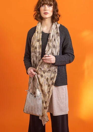 Schal „Jasmine“ aus Bio-Baumwolle - hafer