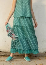 “Eka” woven organic cotton skirt - artemisia