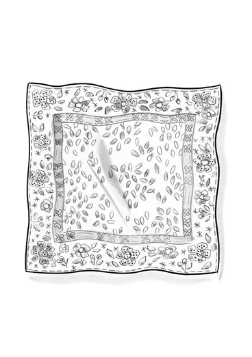 Tørklæde "Kirana" i økologisk bomuld - celadon