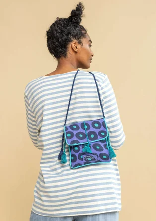 “Billie” organic cotton shoulder bag - sky blue