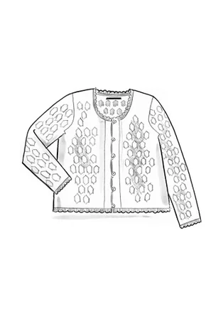 Strickjacke „Vendela“ aus Bio-/Recycling-Baumwolle - rosmarin