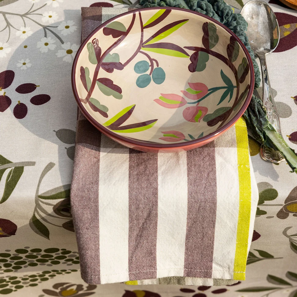 Torchon "Wire" en coton biologique - mauve