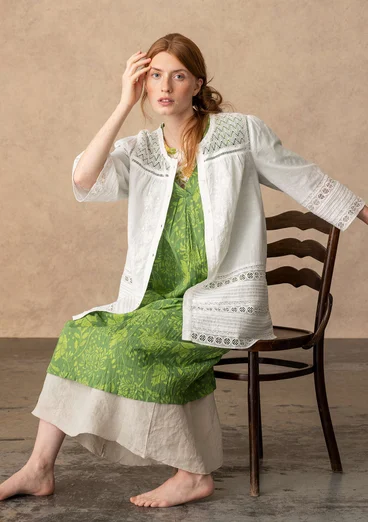 Tunika «Haiku» i økologisk bomull - halvbleket