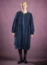 Gemustertes Kleid „Eternelle“ aus Bio-Baumwolle (indigo-gemustert L)