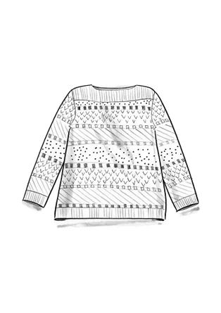 Trøje "Haida" i filtet genanvendt uld - henna