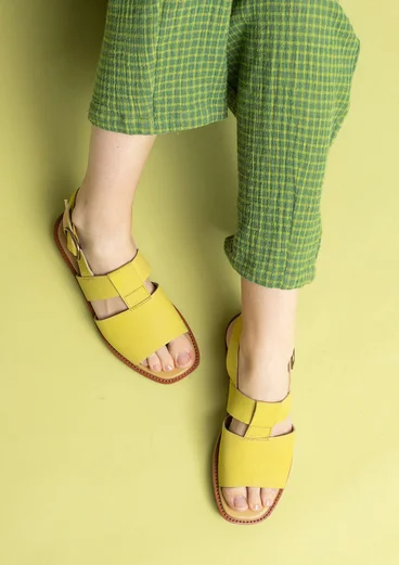 Sandales en nubuck - vert lime