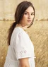 Woven “Tania” dress in organic cotton (semi-bleached L)