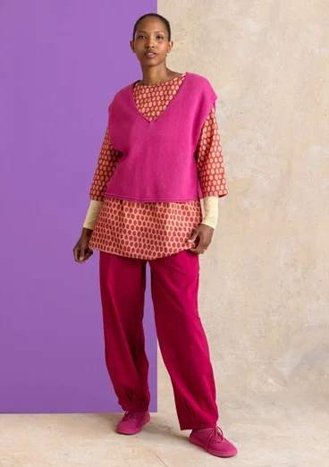 Strickpullunder aus Bio-/Recycling-Baumwolle - hellalpenveilchen