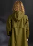Veste de pluie ”Hedda” en coton biologique tissé (olive foncé S)