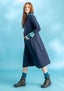“Stella” organic cotton/elastane jersey dress dark indigo thumbnail