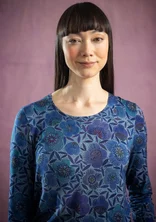 Gemustertes Shirt „Ada“ aus Lyocell/Elasthan - indigo