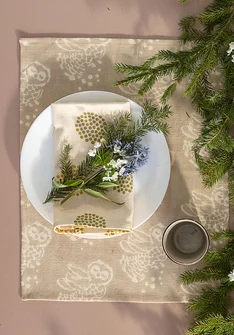 Bordbrikke «Taiga» i økologisk bomull - natur