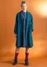 Coat in a wool blend (dark petrol blue XL)