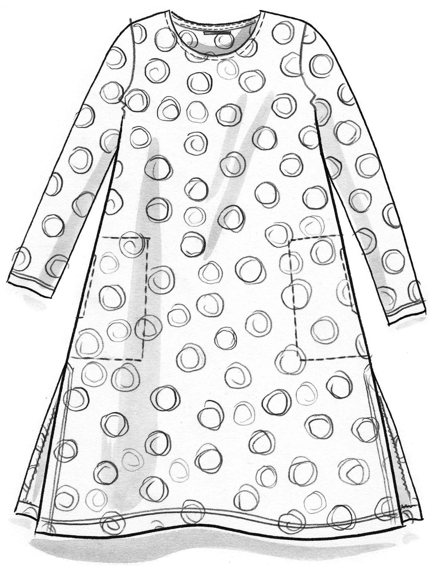 Tricot jurk  Boogie  van biologisch katoen