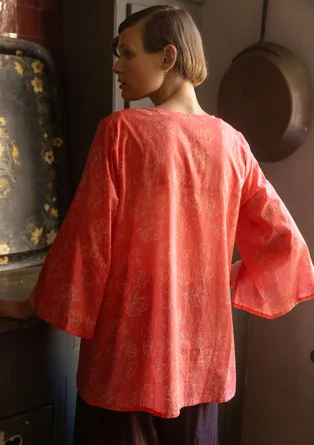 “Lily” woven organic cotton tunic - water lily