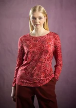 Gemustertes Shirt „Ada“ aus Lyocell/Elasthan - ziegel