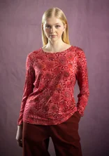 Gemustertes Shirt „Ada“ aus Lyocell/Elasthan - ziegel