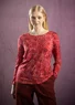 Gemustertes Shirt „Ada“ aus Lyocell/Elasthan (ziegel L)