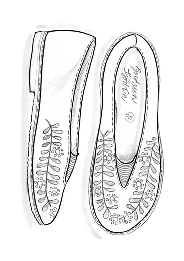 Schuhe „Lily“ aus Nappaleder - hibiskus