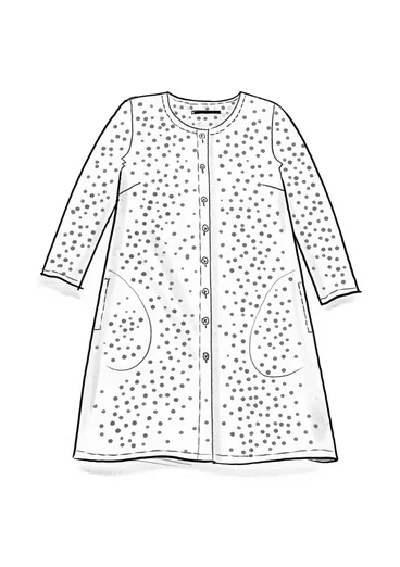 “Monika” woven tunic in organic cotton - black