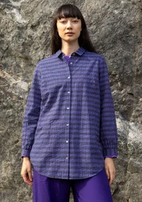 Kangaspaita "Wavy” ekopuuvillaa - taivaansininen