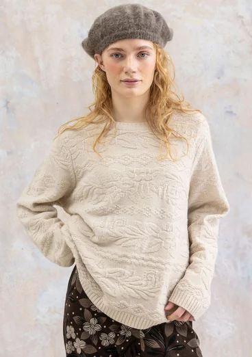 Marinepullover „Peninsula“ aus Lammwolle - auster