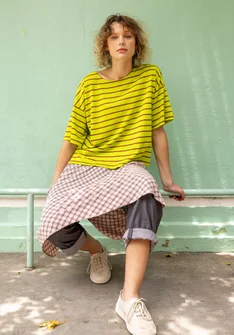 “Elise” organic cotton/modal top - neon green