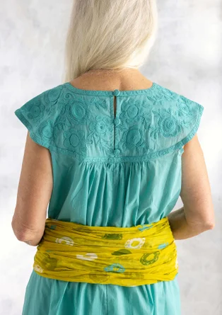 “Pezenas” woven organic cotton dress - jade