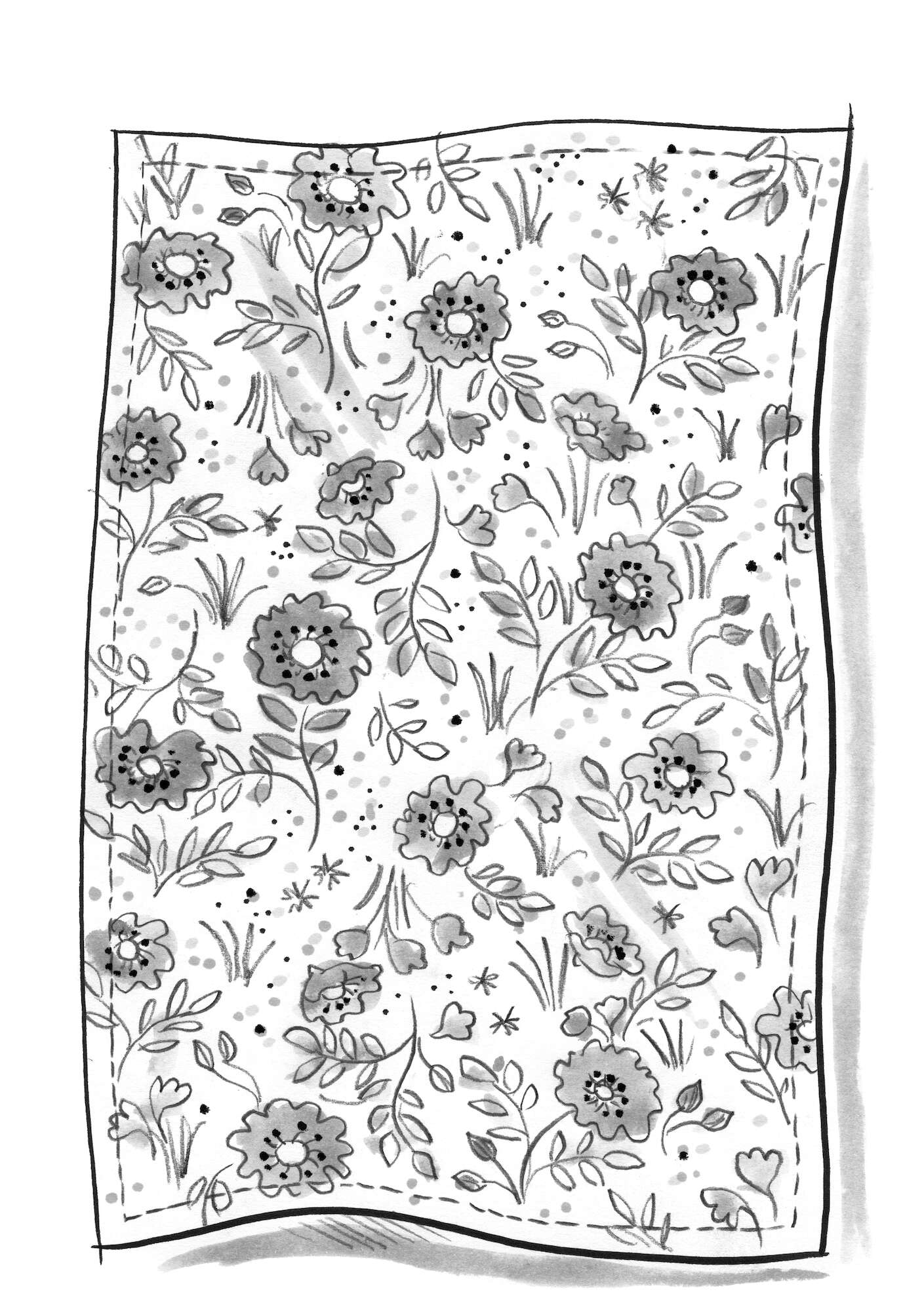 “Primavera” organic cotton tablecloth
