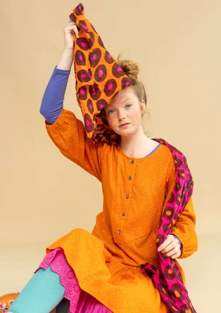 Schal „Lillian“ aus Bio-Baumwolle - masala