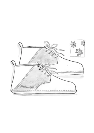 Stiefeletten aus Nubuk-/Nappaleder - senf