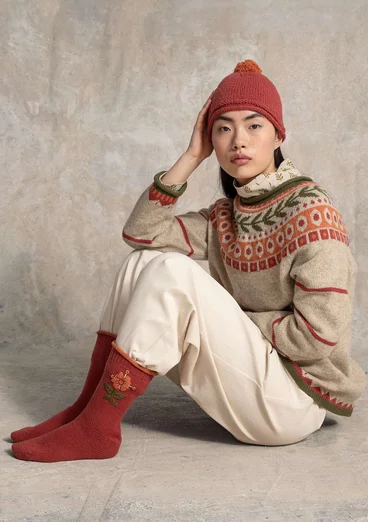 Strickpullover „Arktis“ aus ungebleichter Wolle - ungefärbt