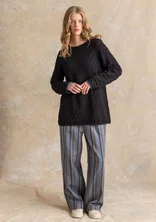 Lempipusero ”Celia” kierrätettyä puuvillaa - musta