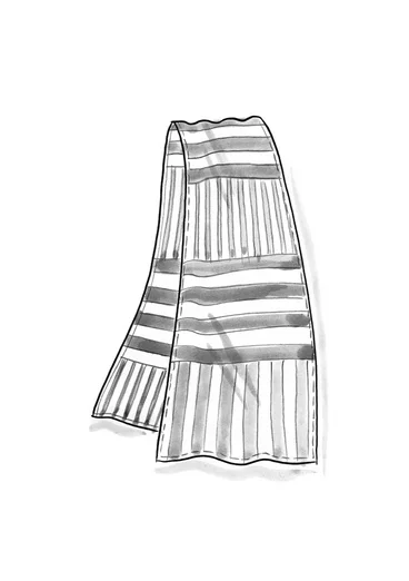 Foulard tissé "Cherai" en coton biologique - fraise des bois