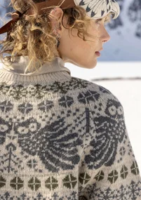 “Luna” lambswool blend sweater - light sand