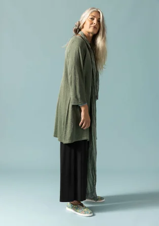 Tunic in a linen/recycled linen knit fabric - hopper