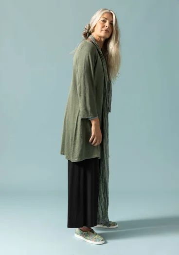 Tunic in a linen/recycled linen knit fabric - hopper