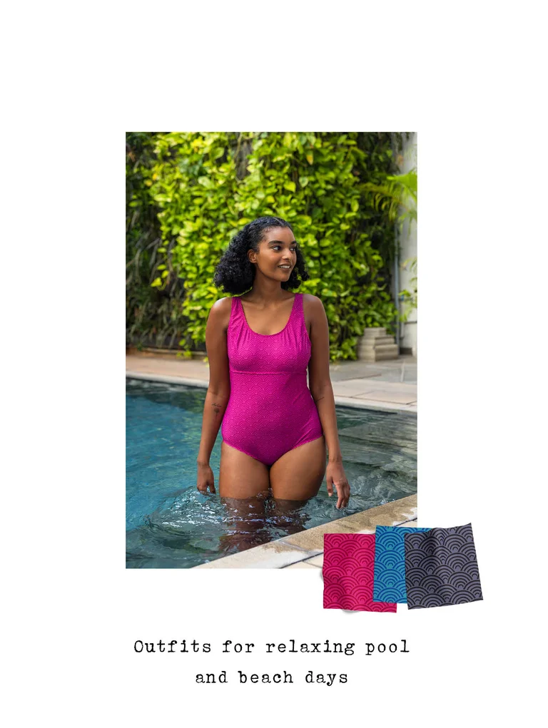“Bow” swimsuit in polyamide/spandex