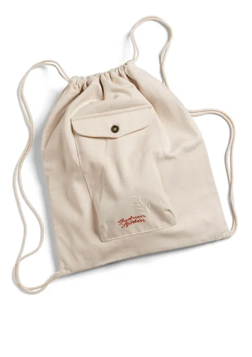 Einfarbiger Rucksack „Tundra“ aus Bio-Baumwolle - ungefärbt