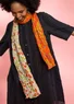 “Sally” shawl in organic cotton (grapefruit One Size)