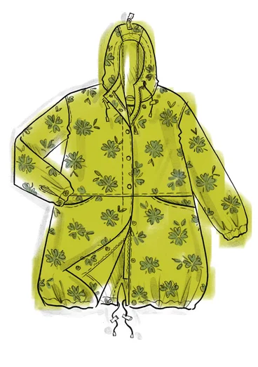 Parka "Nice" en écocoton - vert tropical