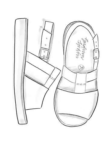 Sandalen van nubuck - limegrn