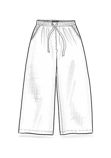 Hose aus Leinengewebe - tiefblau